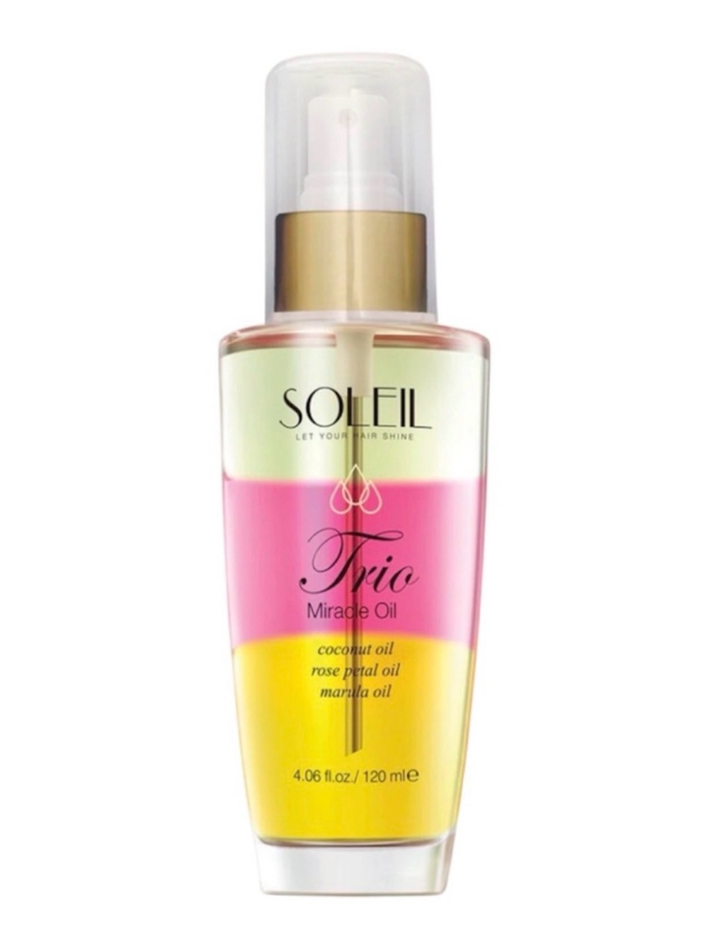 Soleil Trio Miracle Oil Hair & Skin Treatment — Pink & Yellow NIB